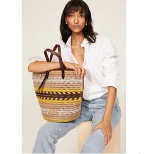 Anya Hindmach Zig Zag Neeson Bag EUC